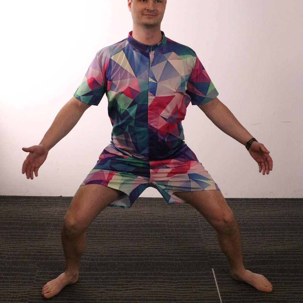 Multicolor Men's romper - Picture 4 of 4